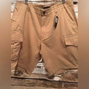 NWT HETHCODE Mens Casual Premium Athletic Regular Fit Cotton Cargo Shorts